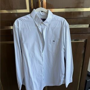 Vineyard Vines Men's White Checkered Shirt